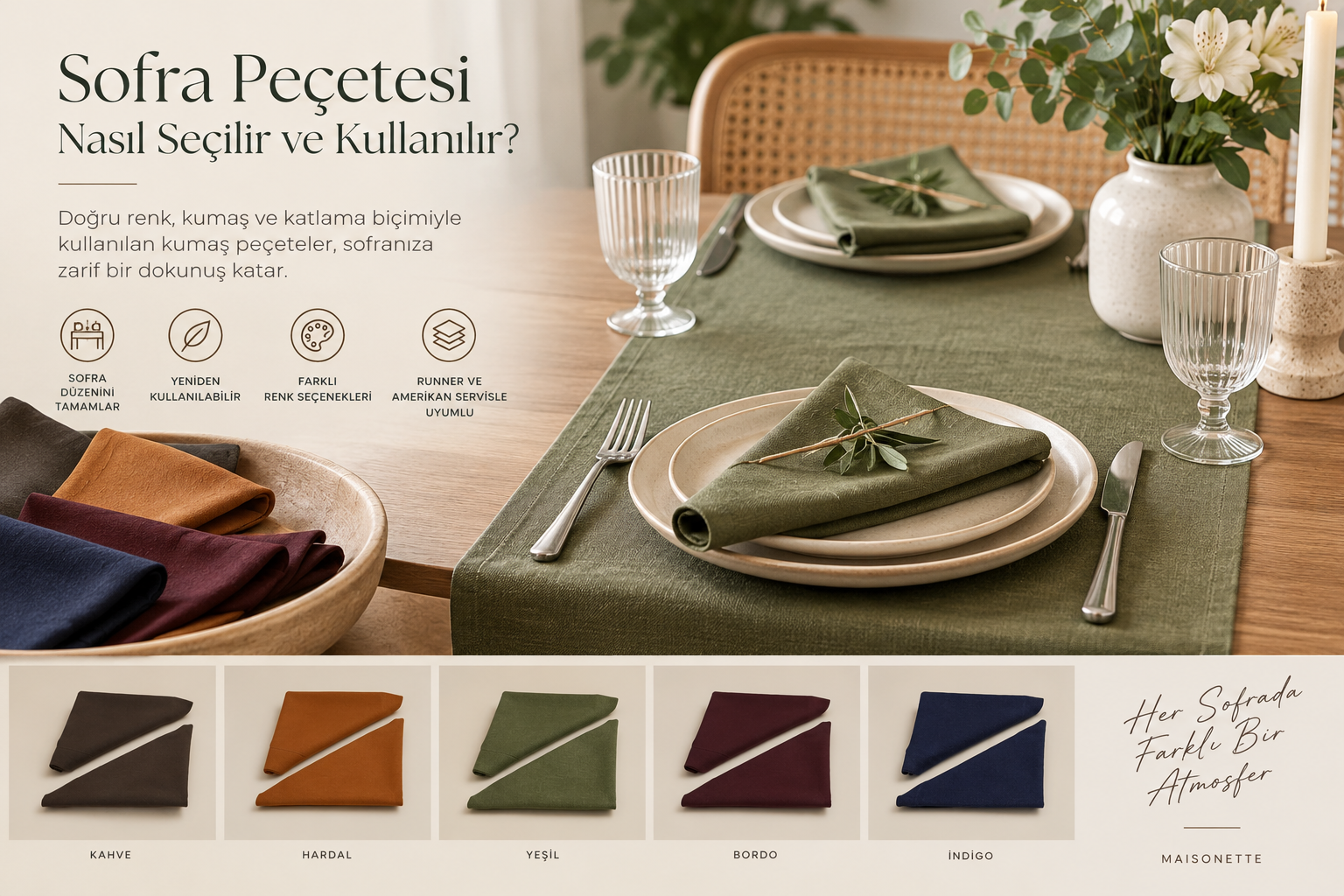 Sofra Peçetesi Nasıl Seçilir ve Kullanılır?
