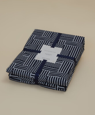 Jakarlı Geometric Desenli Yatak Örtüsü Seti
Lacivert - 3