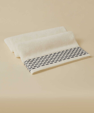 CALM TOWEL KREM MAVİ