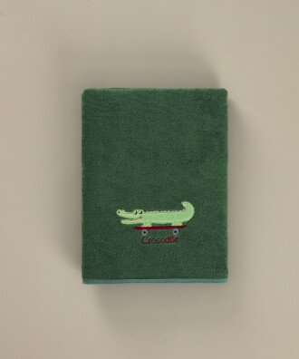 CROCODILE CHILDREN'S TOWEL YEŞİL