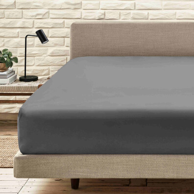 KNITTED FITTED SHEET GREY GRİ