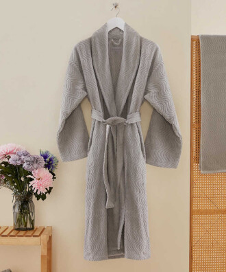 ORGANIC BATHROBE GRİ