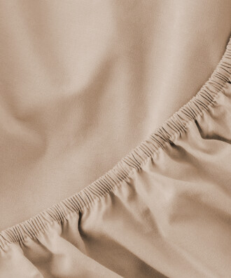 WOVEN FITTED SHEET BEIGE - 3