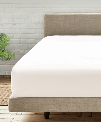 WOVEN FITTED SHEET WHITE BEYAZ
